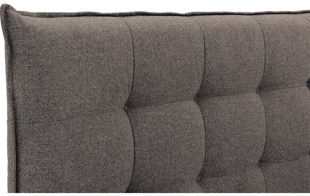 Goossens bedframe bolzano bruin stof - 8229830-07