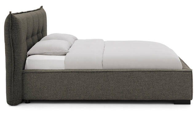 Goossens bedframe bolzano groen stof - 8229831-03