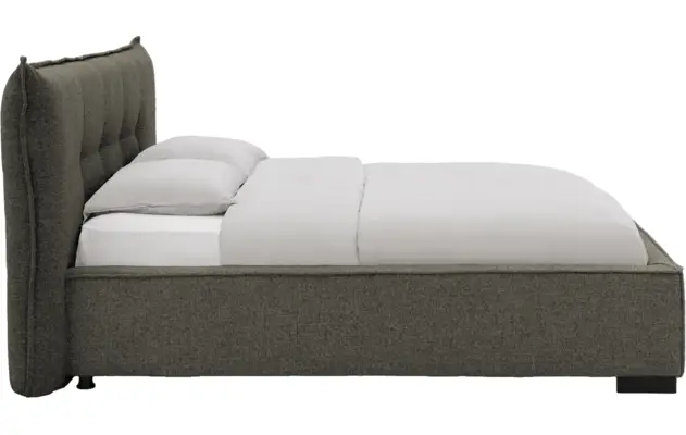 Goossens bedframe bolzano groen stof - 8229831-03