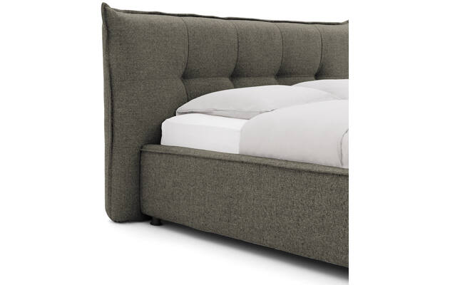 Goossens bedframe bolzano groen stof - 8229831-04