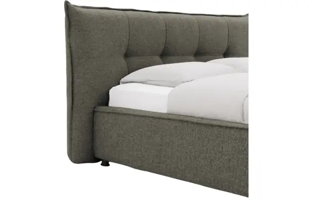 Goossens bedframe bolzano groen stof - 8229831-04