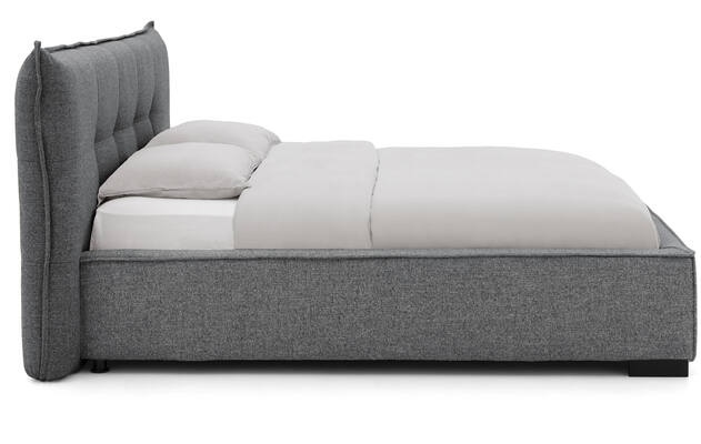 Goossens gestoffeerd bedframe bolzano blauw stof - 8229832-03