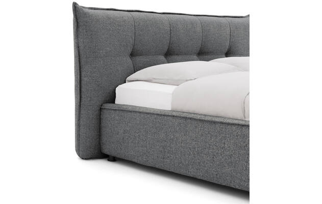 Goossens bedframe bolzano blauw stof - 8229832-04