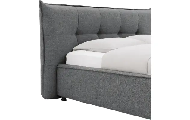 Goossens bedframe bolzano blauw stof - 8229832-04