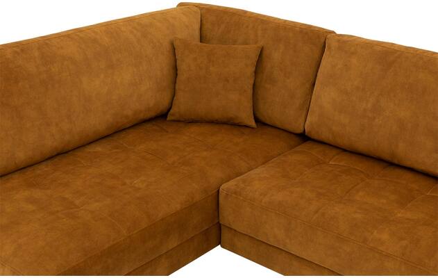 Goossens hoekbank coco geel stof - 8230176-06