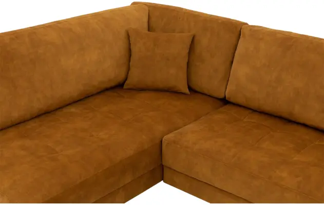 Goossens hoekbank coco geel stof - 8230176-06