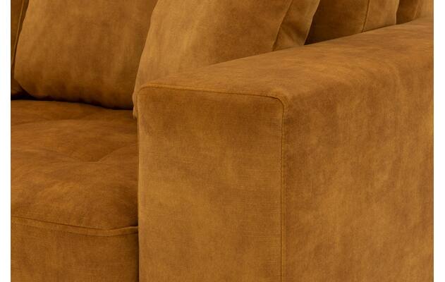 Goossens hoekbank coco geel stof - 8230176-07
