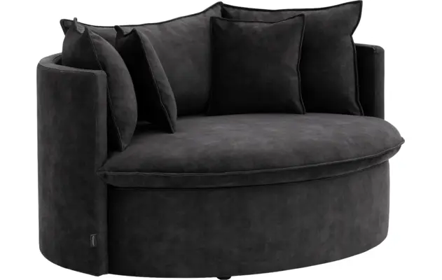 Goossens fauteuil bonbon grijs stof - 8230180-02