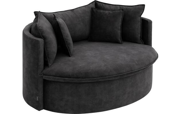 Goossens fauteuil bonbon grijs stof - 8230180-04