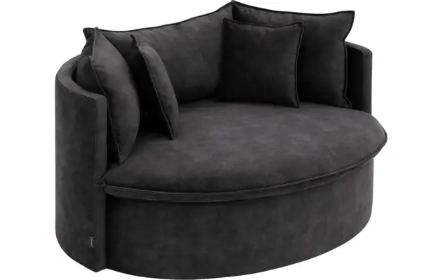 Goossens fauteuil bonbon grijs stof - 8230180-04