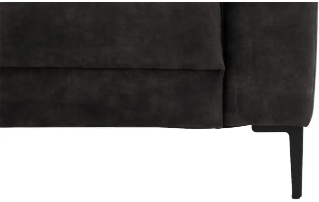 Goossens hoekbank coco zwart stof - 8230181-08