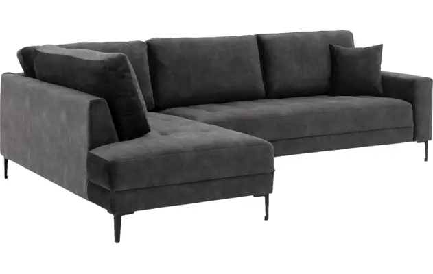 Goossens hoekbank coco grijs stof - 8230182-02