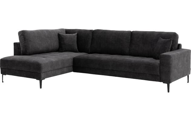 Goossens hoekbank coco grijs stof - 8230182-03
