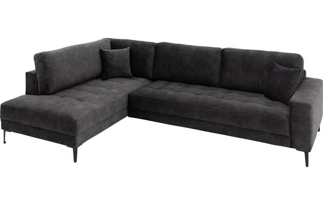 Goossens hoekbank coco grijs stof - 8230182-04
