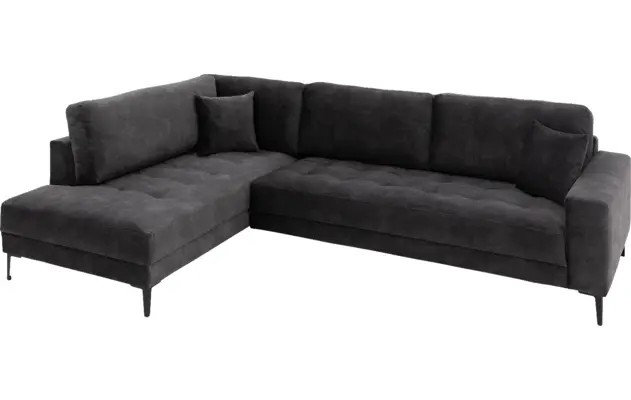 Goossens hoekbank coco grijs stof - 8230182-04