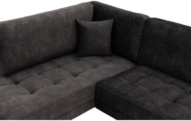 Goossens hoekbank coco grijs stof - 8230182-05