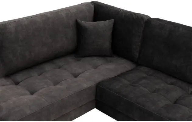 Goossens hoekbank coco grijs stof - 8230182-05