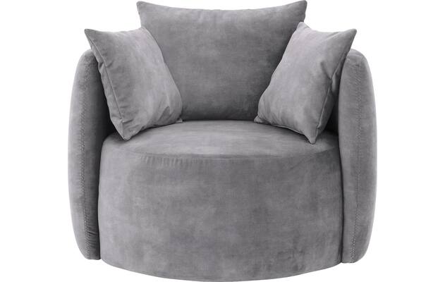 Goossens fauteuil terra grijs stof - 8230257-02