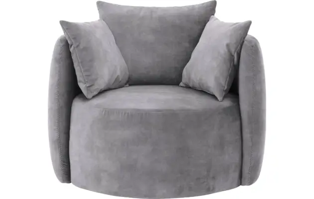 Goossens fauteuil terra grijs stof - 8230257-02