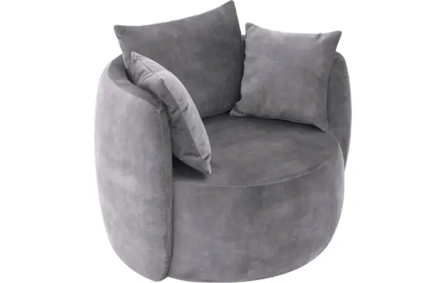 Goossens fauteuil terra grijs stof - 8230257-03