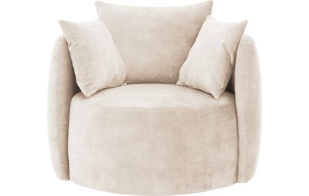 Goossens fauteuil terra beige stof - 8230258-02