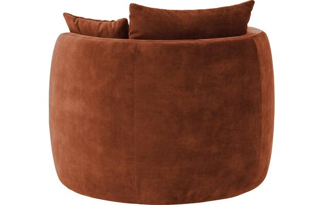 Goossens fauteuil terra bruin stof - 8230259-05
