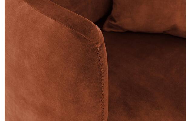 Goossens fauteuil terra bruin stof - 8230259-06
