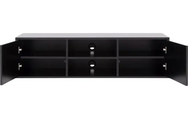 Goossens basic tv meubel madrid zwart melamine - 8230285-15