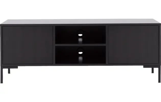 Goossens basic tv meubel madrid zwart melamine - 8230285-16