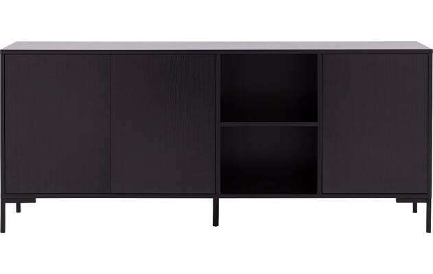 Goossens basic dressoir madrid zwart melamine - 8230286-01