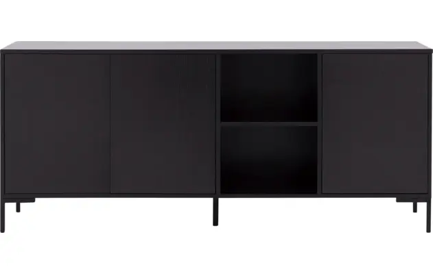 Goossens basic dressoir madrid zwart melamine - 8230286-01