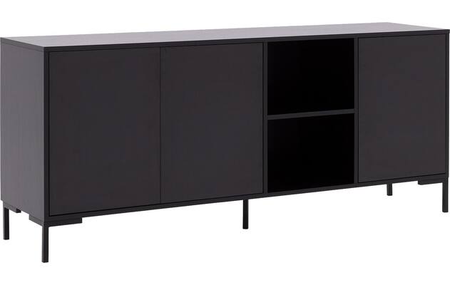 Goossens basic dressoir madrid zwart melamine - 8230286-03