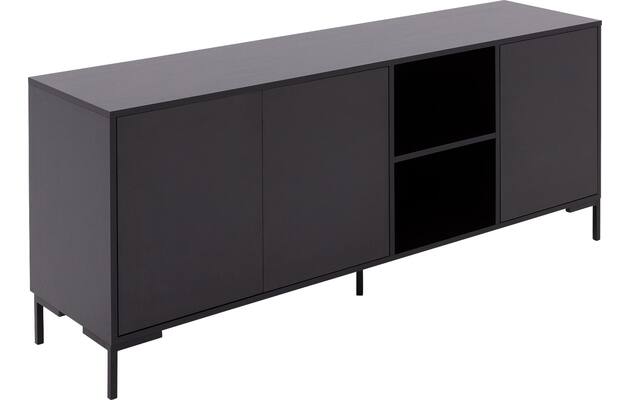 Goossens basic dressoir madrid zwart melamine - 8230286-05