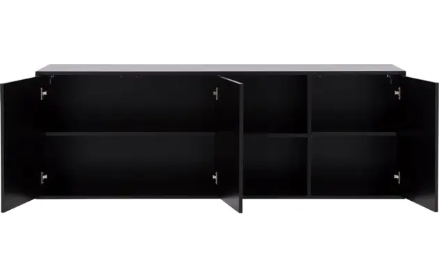 Goossens basic dressoir madrid zwart melamine - 8230286-10