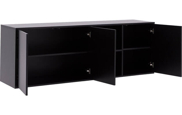Goossens basic dressoir madrid zwart melamine - 8230286-12