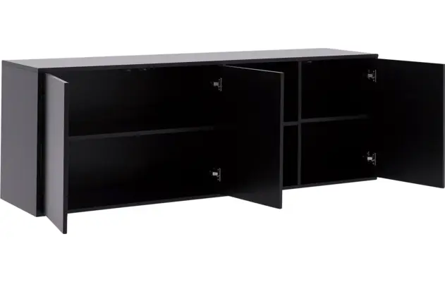 Goossens basic dressoir madrid zwart melamine - 8230286-12