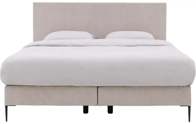 Goossens boxspring ease one incl matras grijs stof - 8230292-02