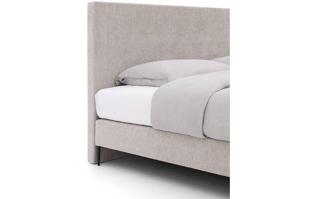 Goossens boxspring ease one incl matras grijs stof - 8230292-04