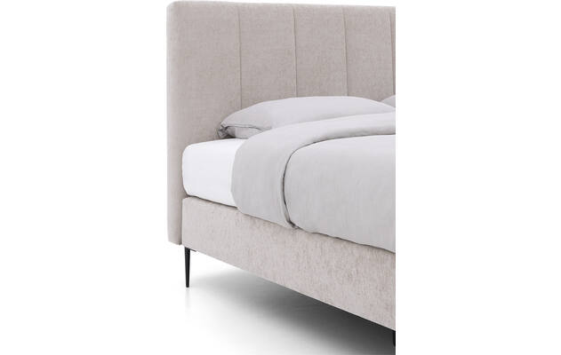 Goossens boxspring ease solid incl matras grijs stof - 8230293-04