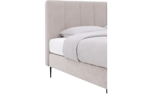 Goossens boxspring ease solid incl matras grijs stof - 8230293-04