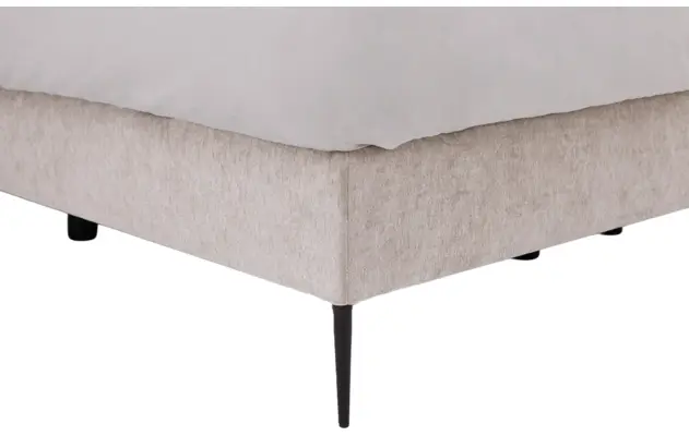 Goossens boxspring ease solid incl matras grijs stof - 8230293-05
