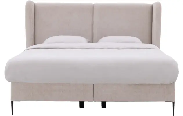Goossens boxspring ease classic incl matras grijs stof - 8230294-02