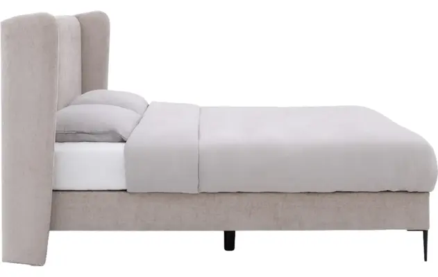 Goossens boxspring ease classic incl matras grijs stof - 8230294-03