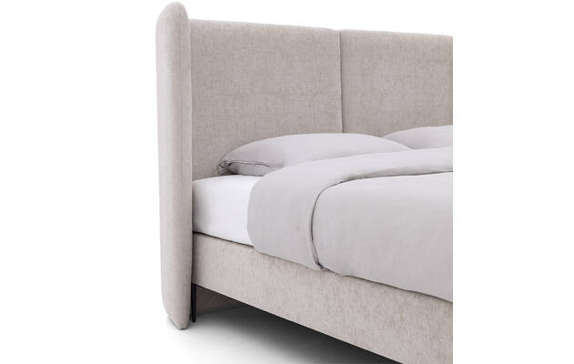 Goossens boxspring ease classic incl matras grijs stof - 8230294-04