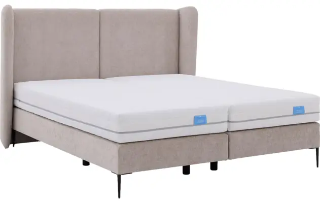 Goossens boxspring ease classic incl matras grijs stof - 8230294-06