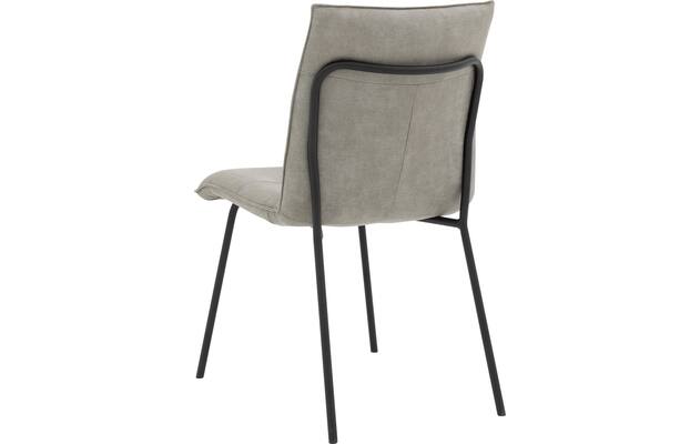 Goossens eetkamerstoel milan grijs micro leer - 8230497-03