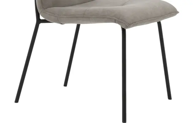 Goossens eetkamerstoel milan grijs micro leer - 8230497-05