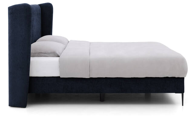 Goossens boxspring ease classic incl matras blauw stof - 8230498-03