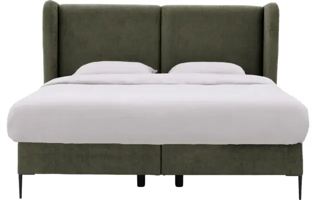 Goossens boxspring ease classic incl matras groen stof - 8230499-02