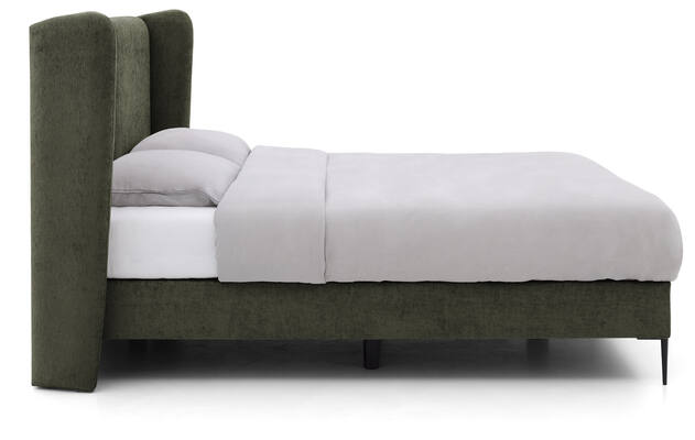 Goossens boxspring ease classic incl matras groen stof - 8230499-03